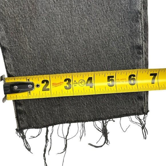 Madewell Jeans Womens 27 Black The Perfect Vintage Jean Straight Distressed - Picture 7 of 9